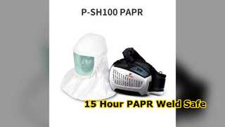 P1004 หมวกสำหรับงานเชื่อม PAPR แบตเตอรี่ 15 ชม
